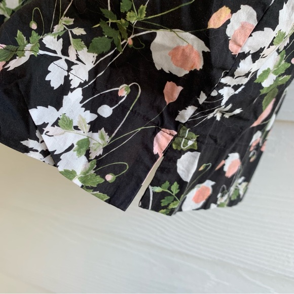 J Crew Liberty Art Fabrics Floral Peasant Blouse Top size Small S Neck Tie - Picture 11 of 13